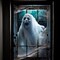 Halloween Window Cover, Large Spooky Window Clings White Cloth Ghost